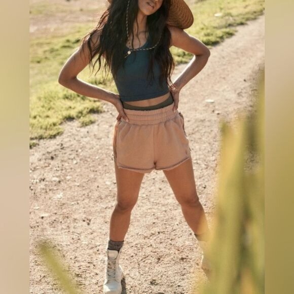 NWT Free People Terry High Waisted Shorts - Picture 3 of 5